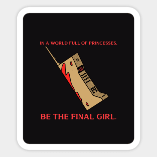 Horror Movie Final Girl 2 Sticker